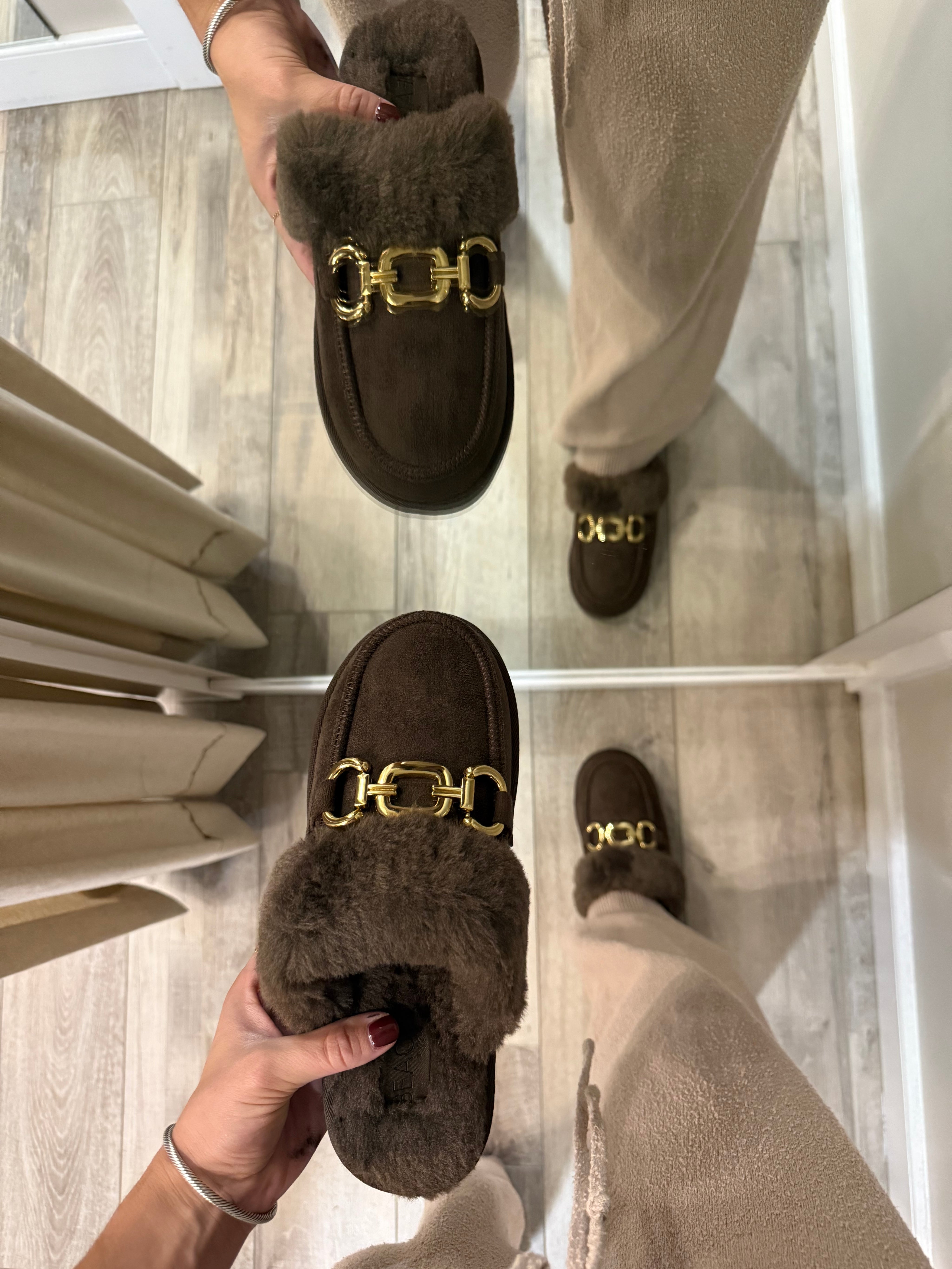 DAVOS Mule in Chcoolate