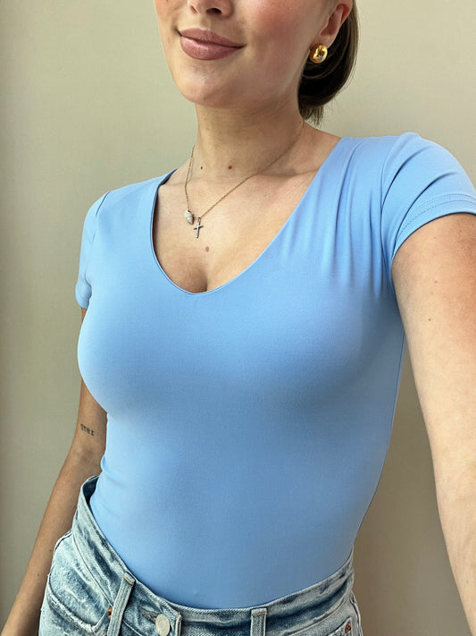 Erica Bodysuit Azure Blue