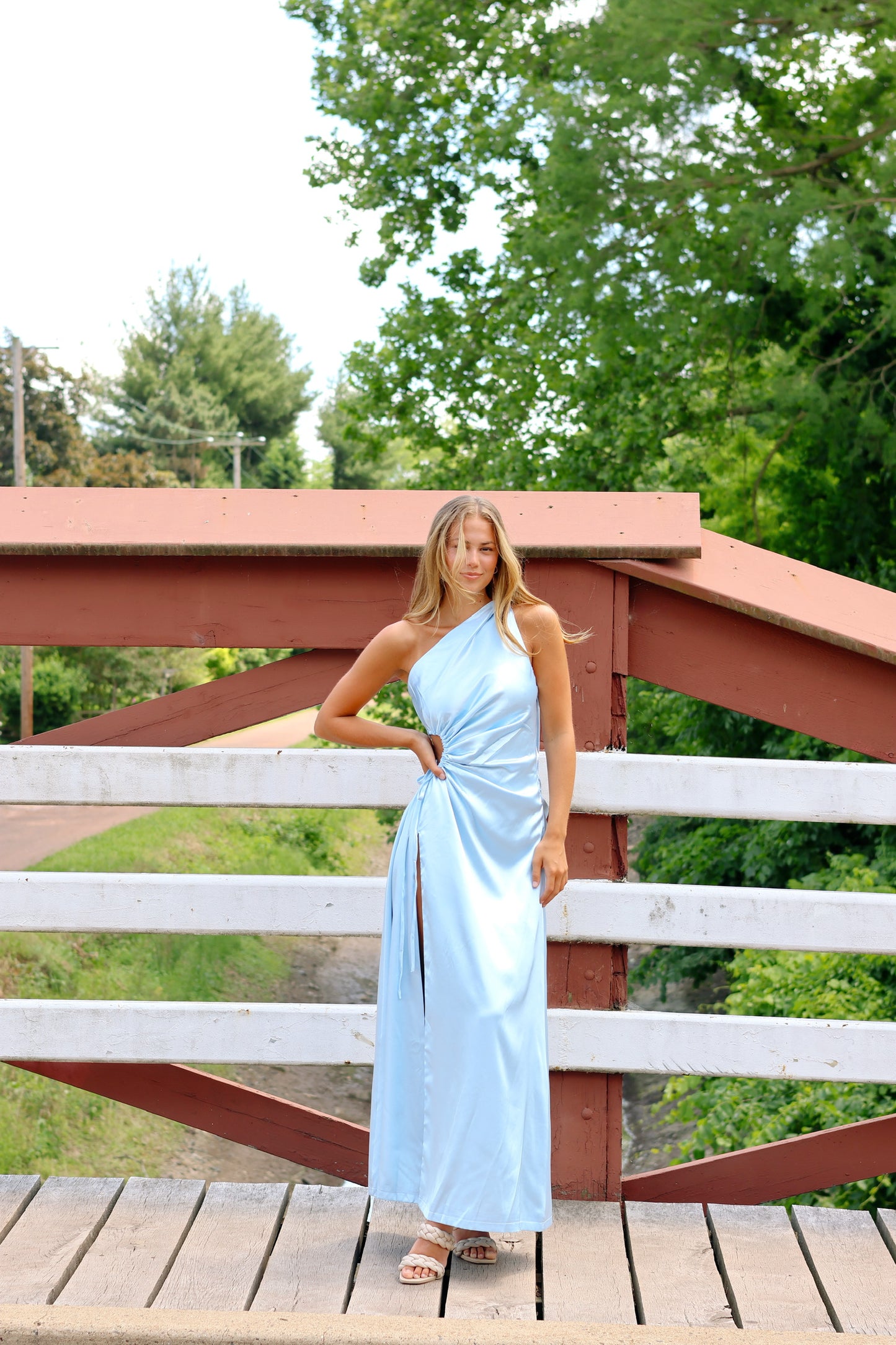 Alia Maxi Dress Azzurro Pearla