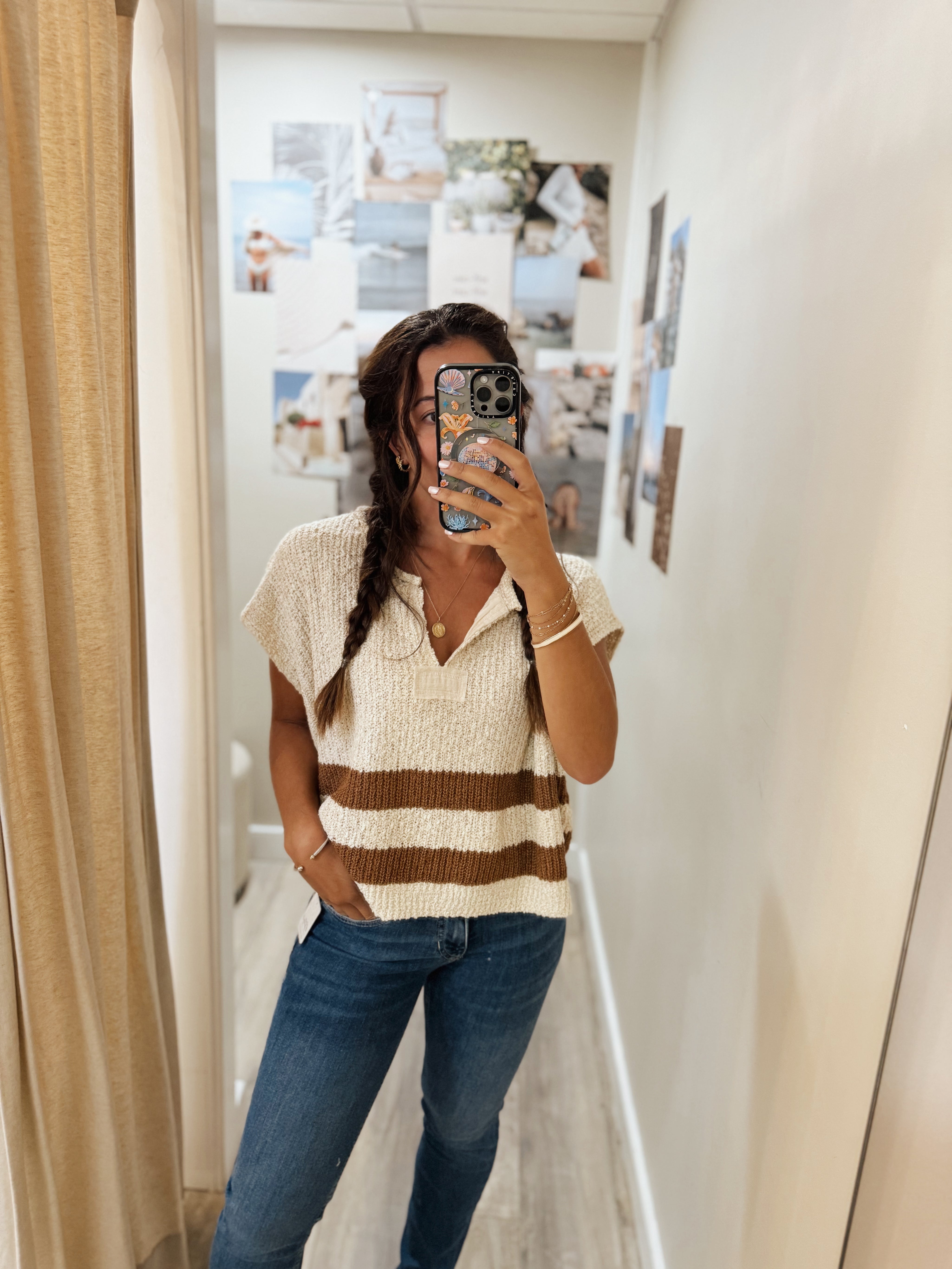 Cider Sleeveless Sweater Mocha