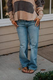 We The Free Tennessee Low-Rise Boyfriend Jeans in Cowboy Romance