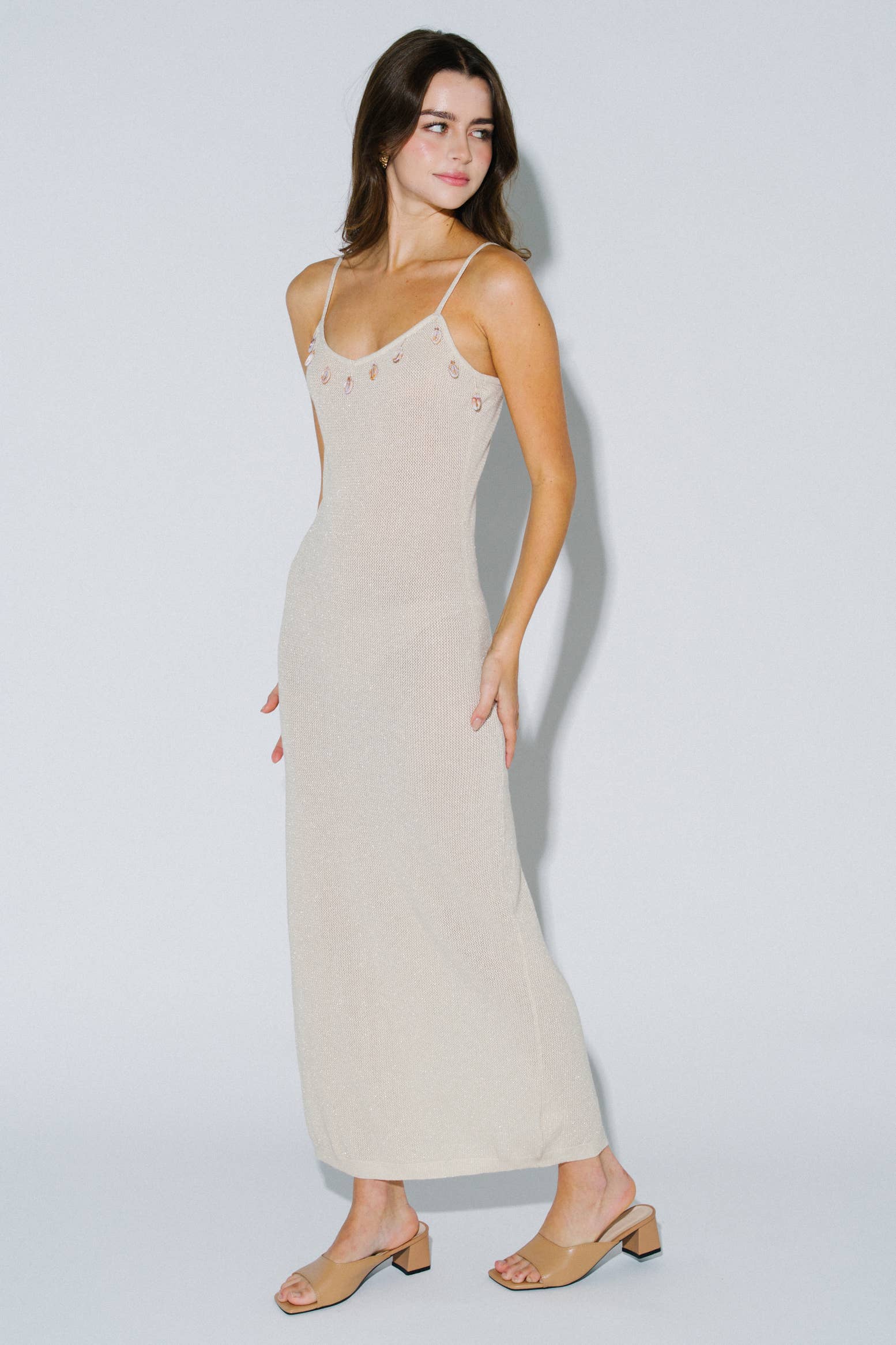 Coastal Cove Seashell Maxi Dress