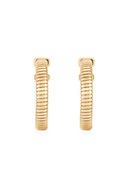 Your Essential Flex 18k Gold Plated Hoops: 18k Gold Plated / One Size