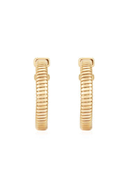 Your Essential Flex 18k Gold Plated Hoops: Silver / One Size