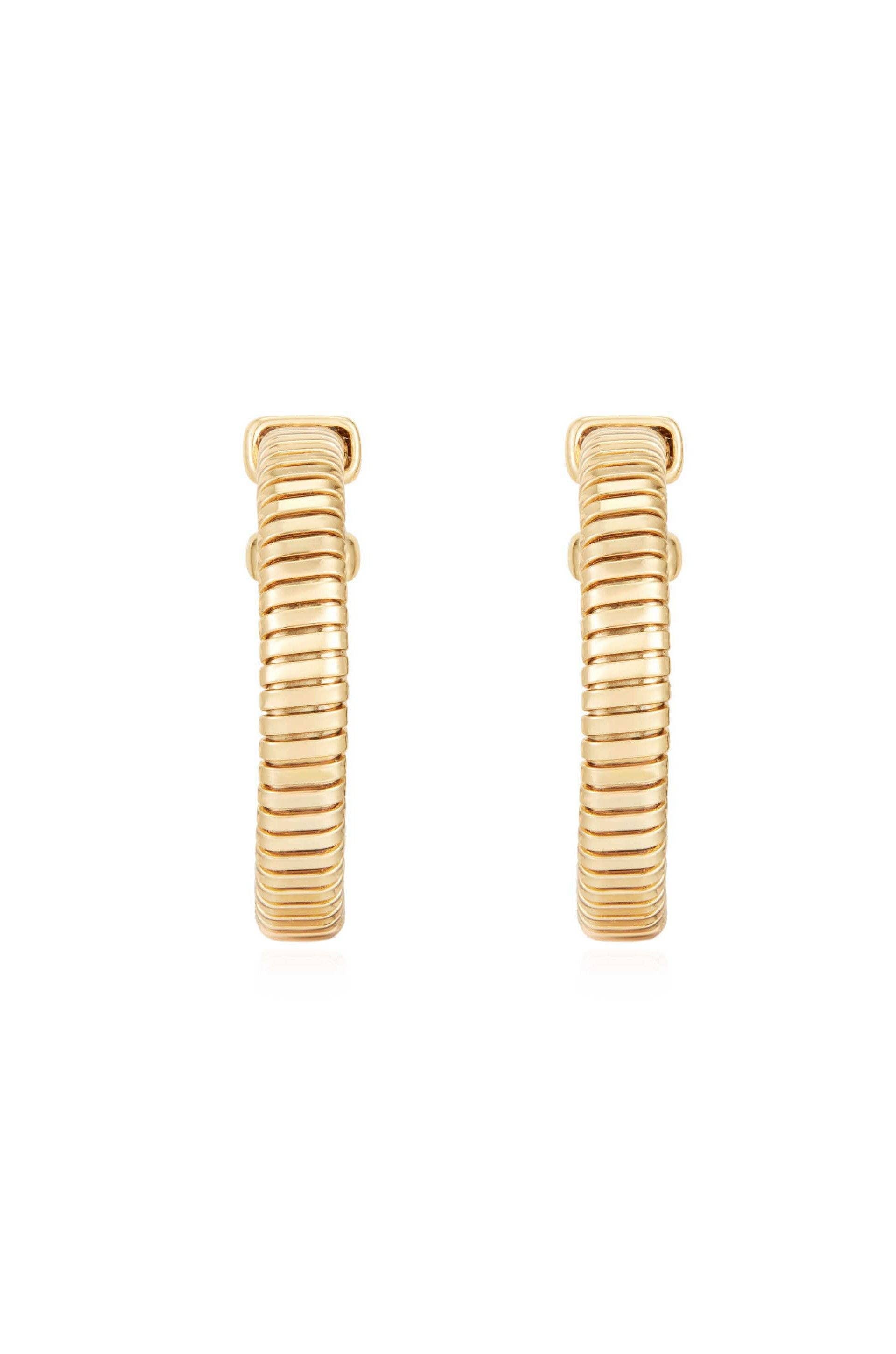Your Essential Flex 18k Gold Plated Hoops: Silver / One Size