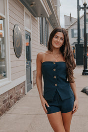 Grainge Top Indigo | NIA