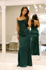 Taylor Gown in Rainforest Green