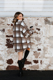 Mallory Plaid Sherpa Jacket