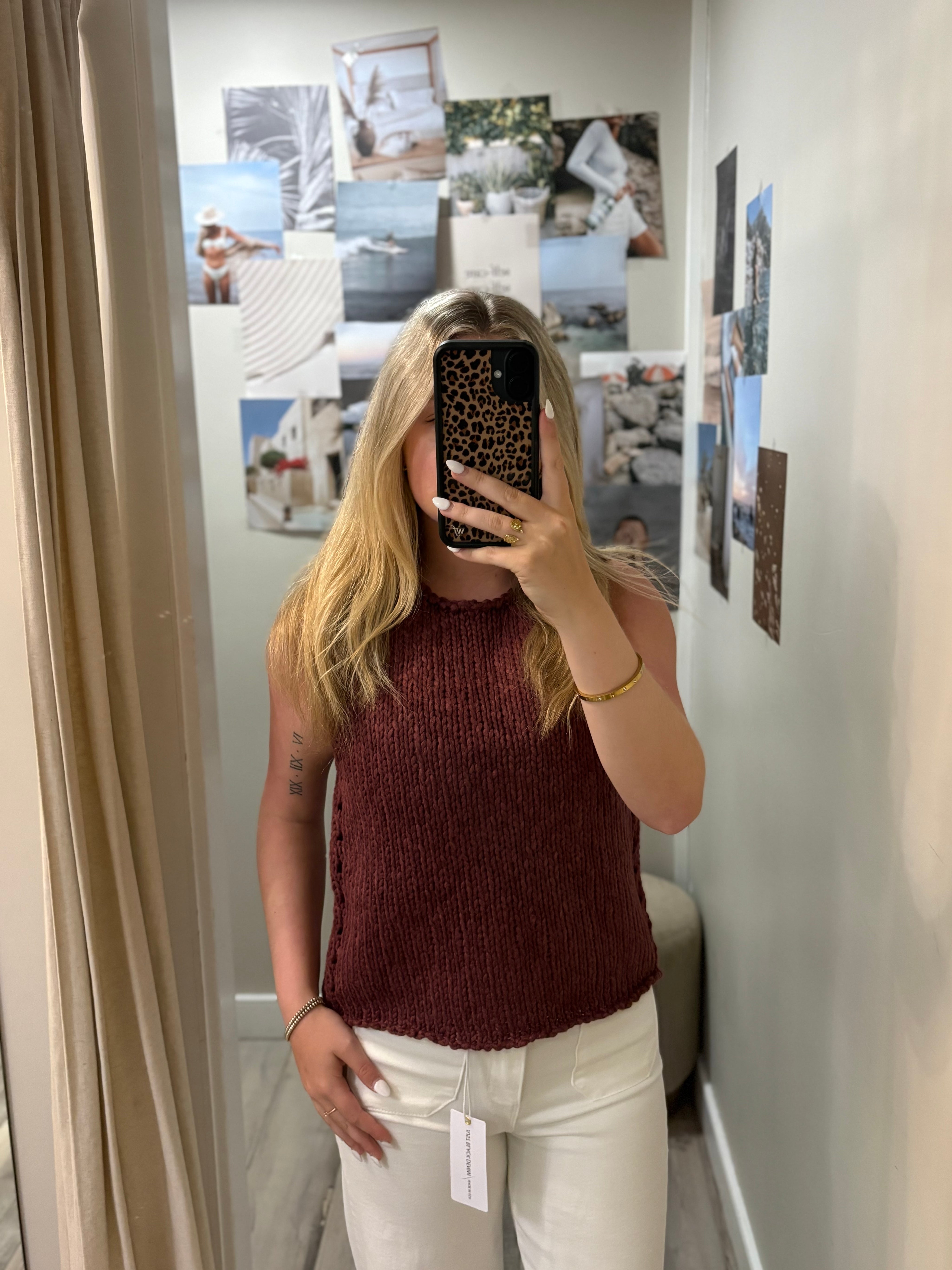 We The Free Opal Knit Tank | Sangria