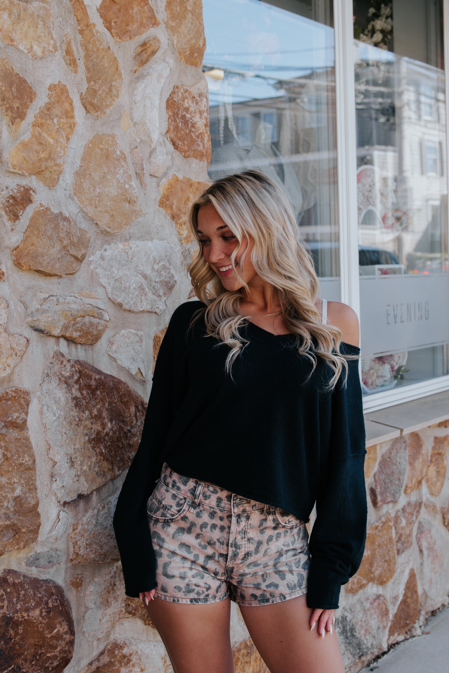 See Me V-Neck Knit Pullover | Black | Free People