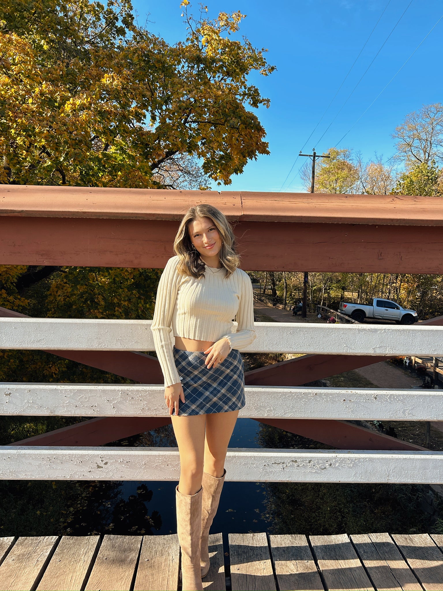 School Girl Plaid Mini Skirt - Main Image