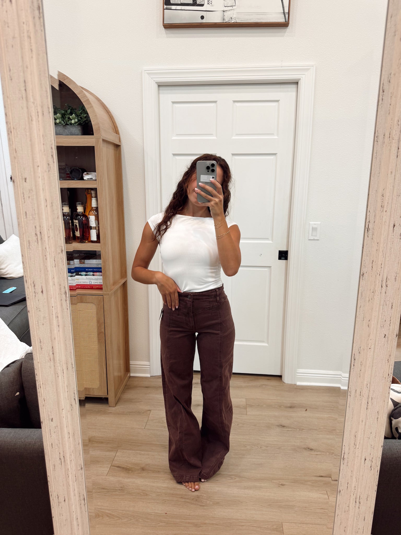 We the Free Libre Wide-Leg Denim Jeans Rum Running
