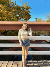 School Girl Plaid Mini Skirt