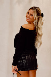 Steph Slouchy Sweater Black