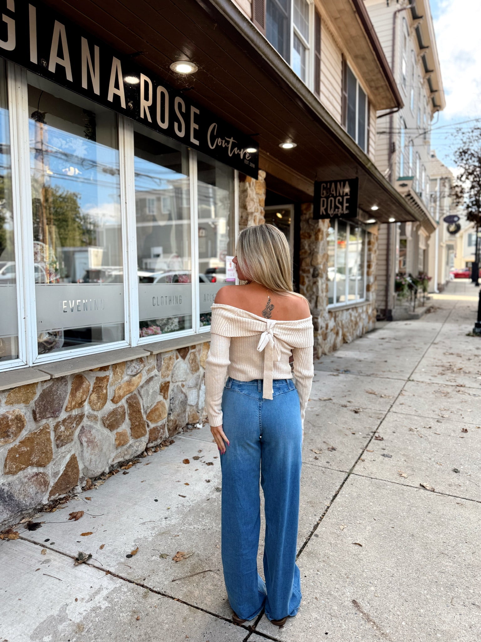 Kerianne Off The Shoulder Top Natural
