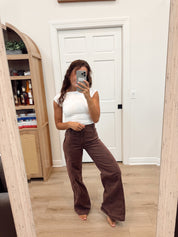 We the Free Libre Wide-Leg Denim Jeans Rum Running