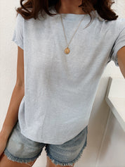We The Free Nova Tee | Crewneck Baby Tee | In Country Tide Skylight