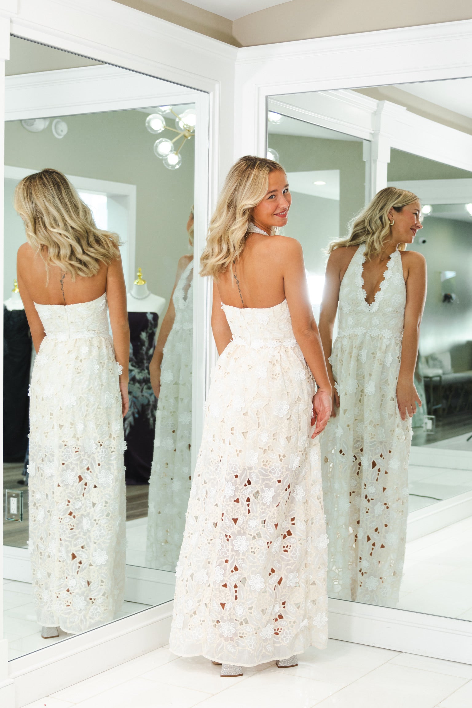 Sienna Gown in Ivory Cream by Elliatt