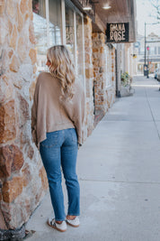 We The Free Moon Daisy Turtleneck Twofer in Saged Army| Free People