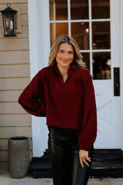 Lyssy Top Burgundy