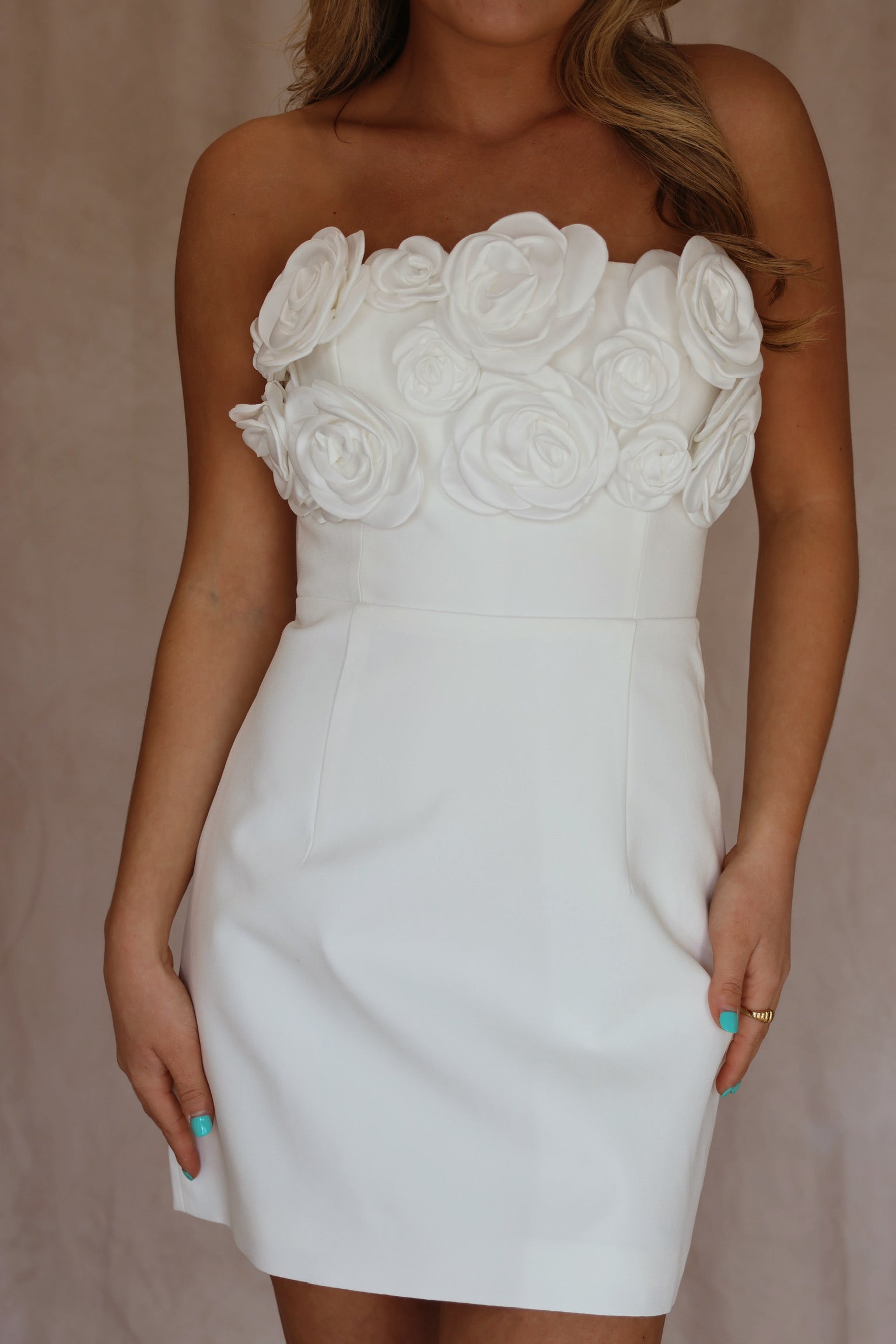 AVERIE MINI DRESS - IVORY