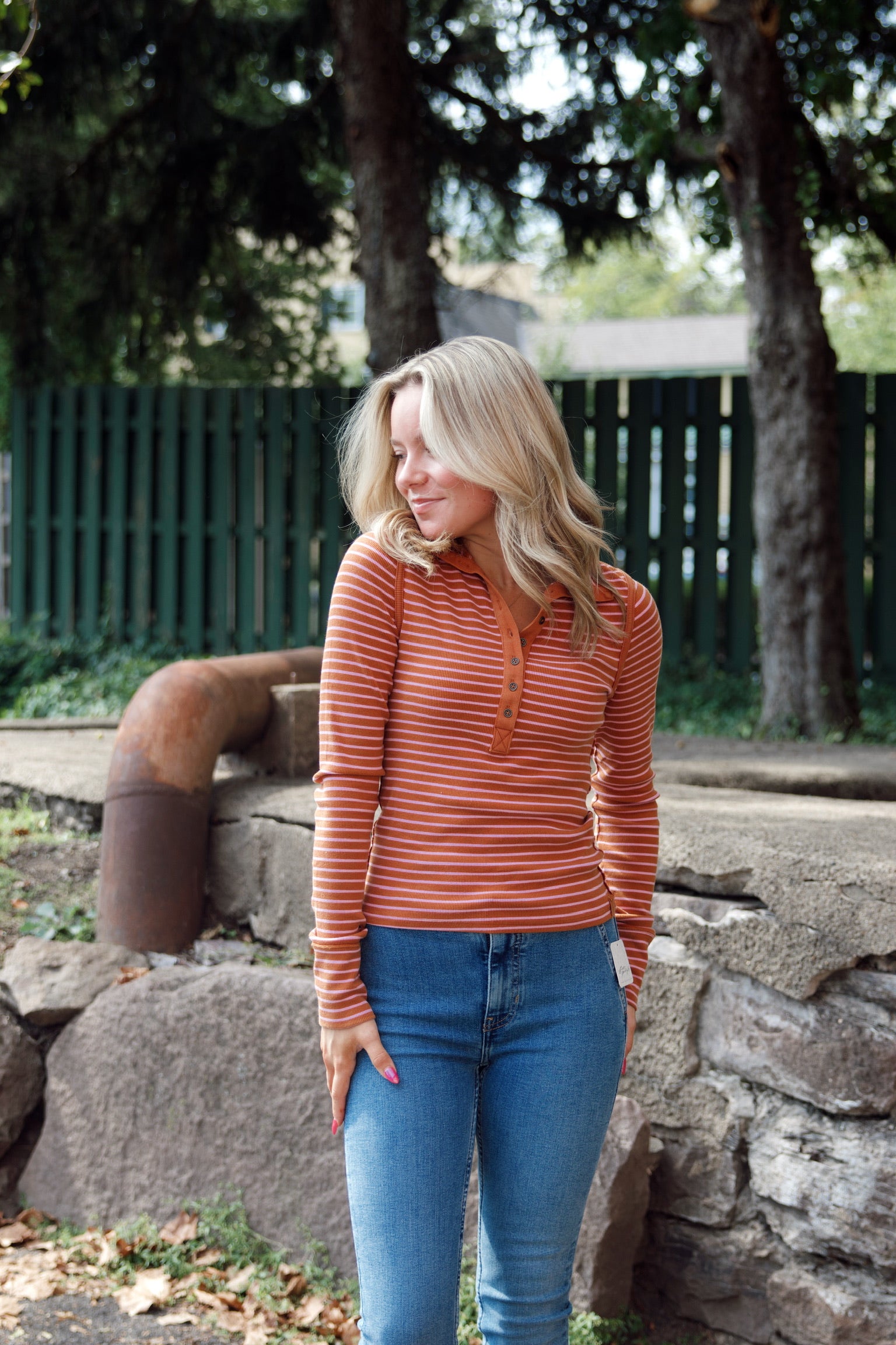 Lake Henley Stripe Cinnamon Combo FP