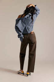 We the Free Risk Taker Mid Rise Jeans - Workwear Brown