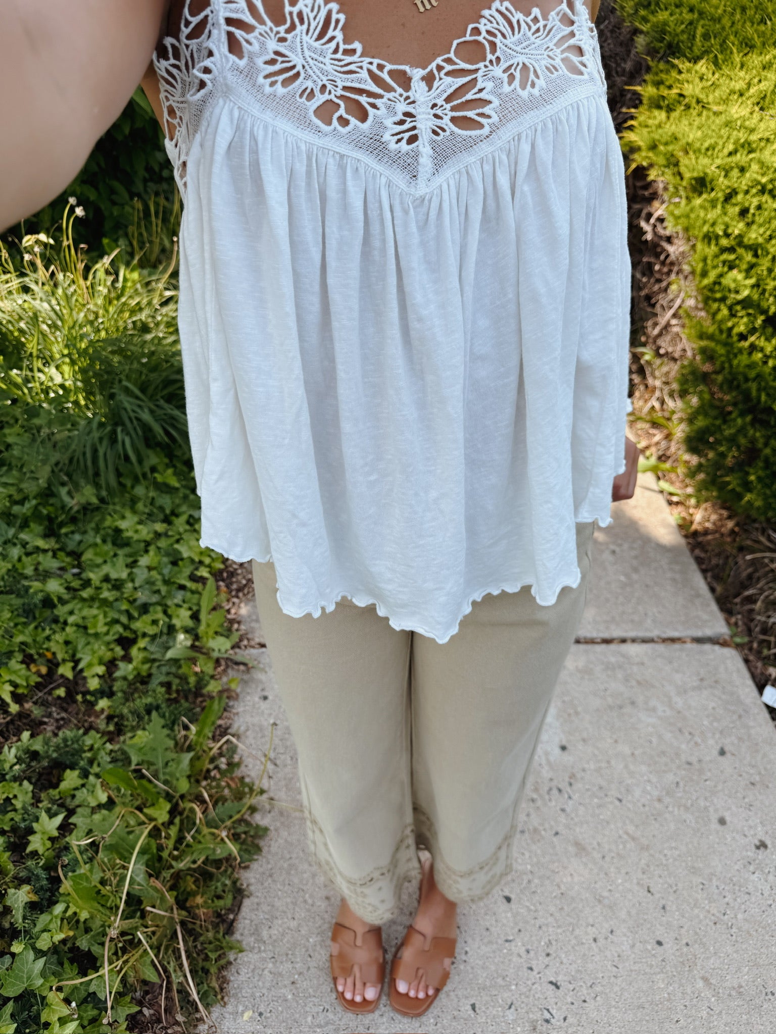 Posie Embroidered Denim Olive