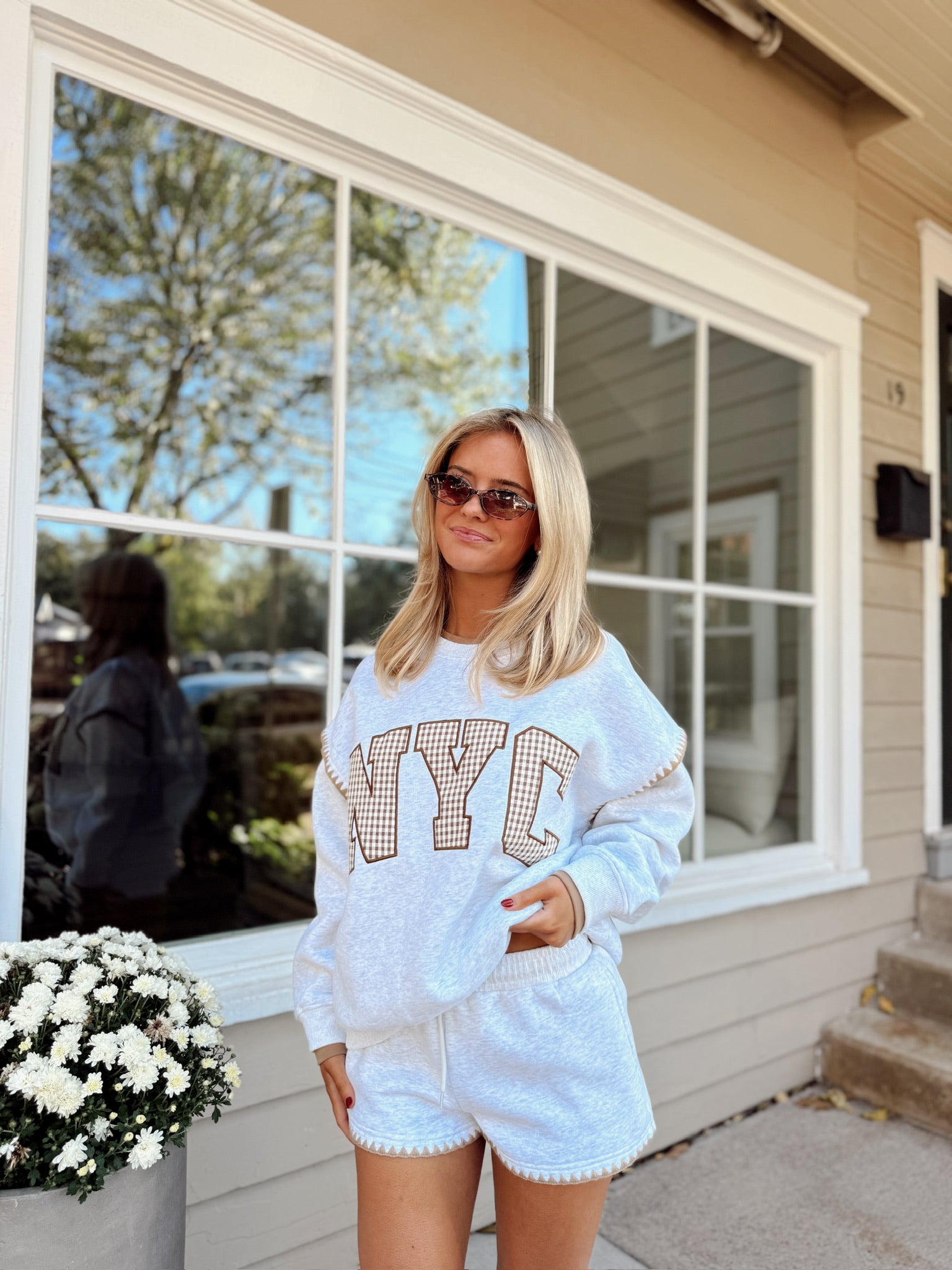 Cozy Girl NYC Stitched 2 Piece Set (SOLD AS SET)