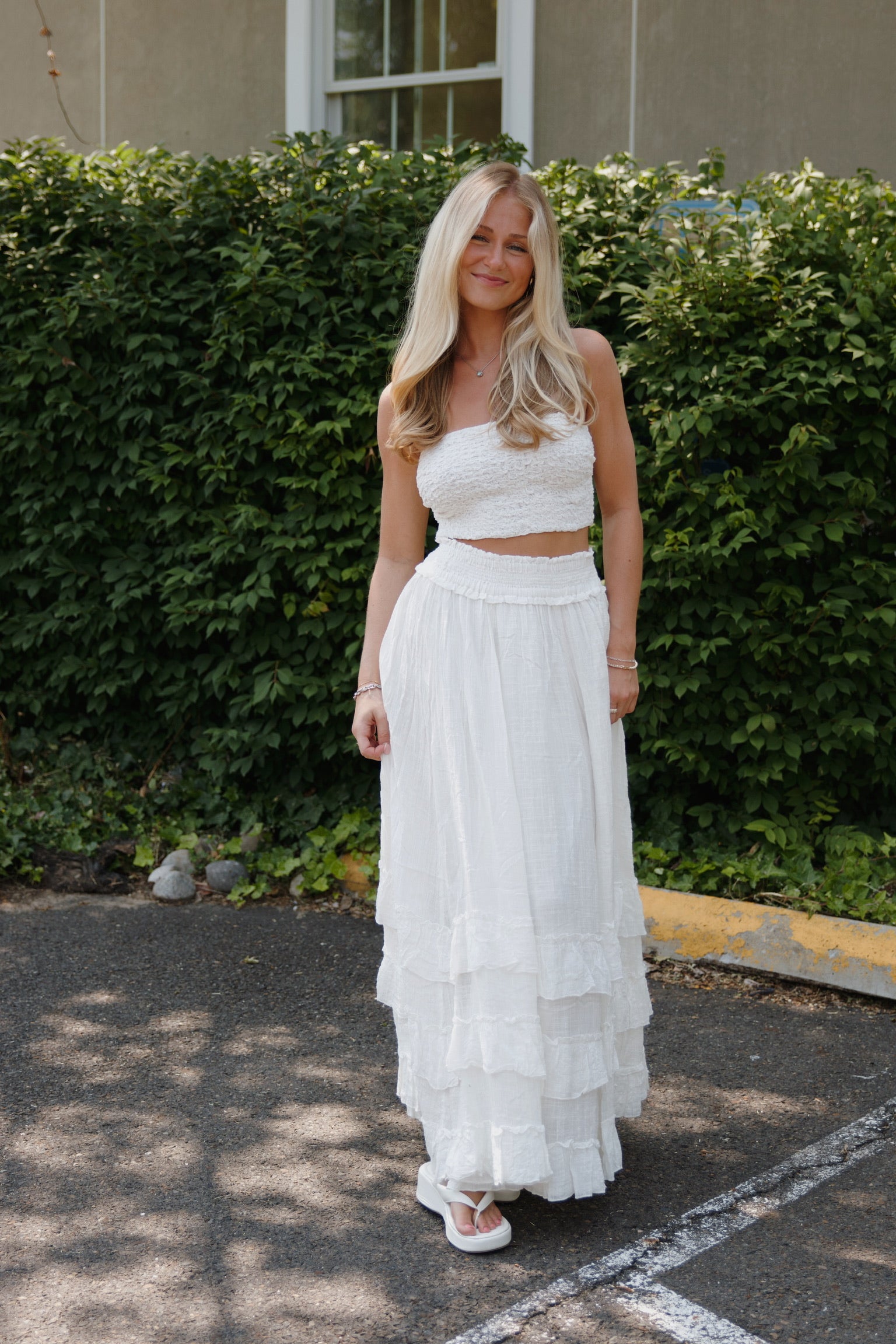 Brynn Maxi Skirt White FP