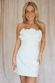 AVERIE MINI DRESS - IVORY