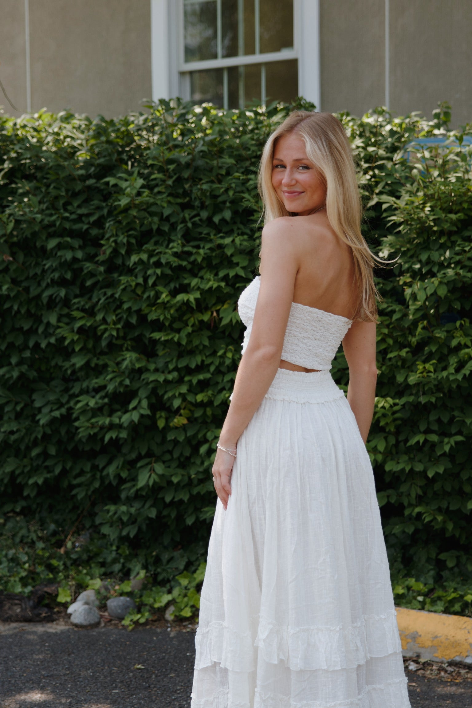 Brynn Maxi Skirt White FP