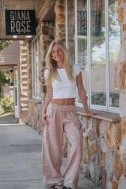 Days End Linen Pull On Pants | Sand Dollar | Free People