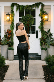 CITRINA SEQUIN PANT BLACK