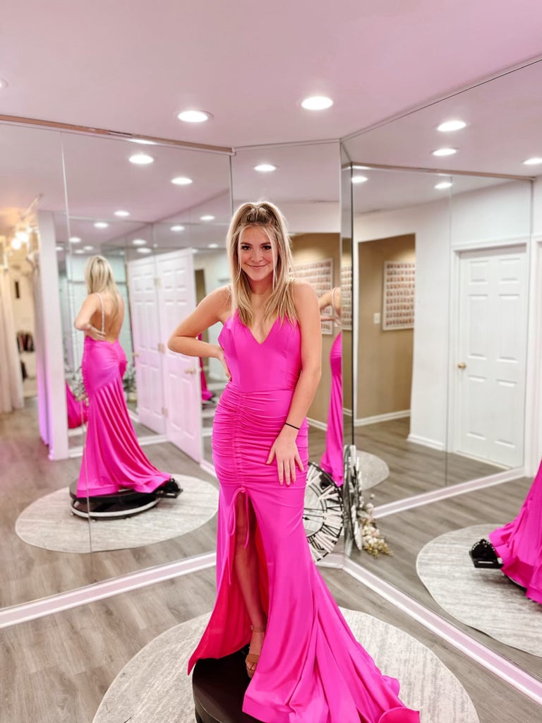 Perri Gown #918 Neon Pink