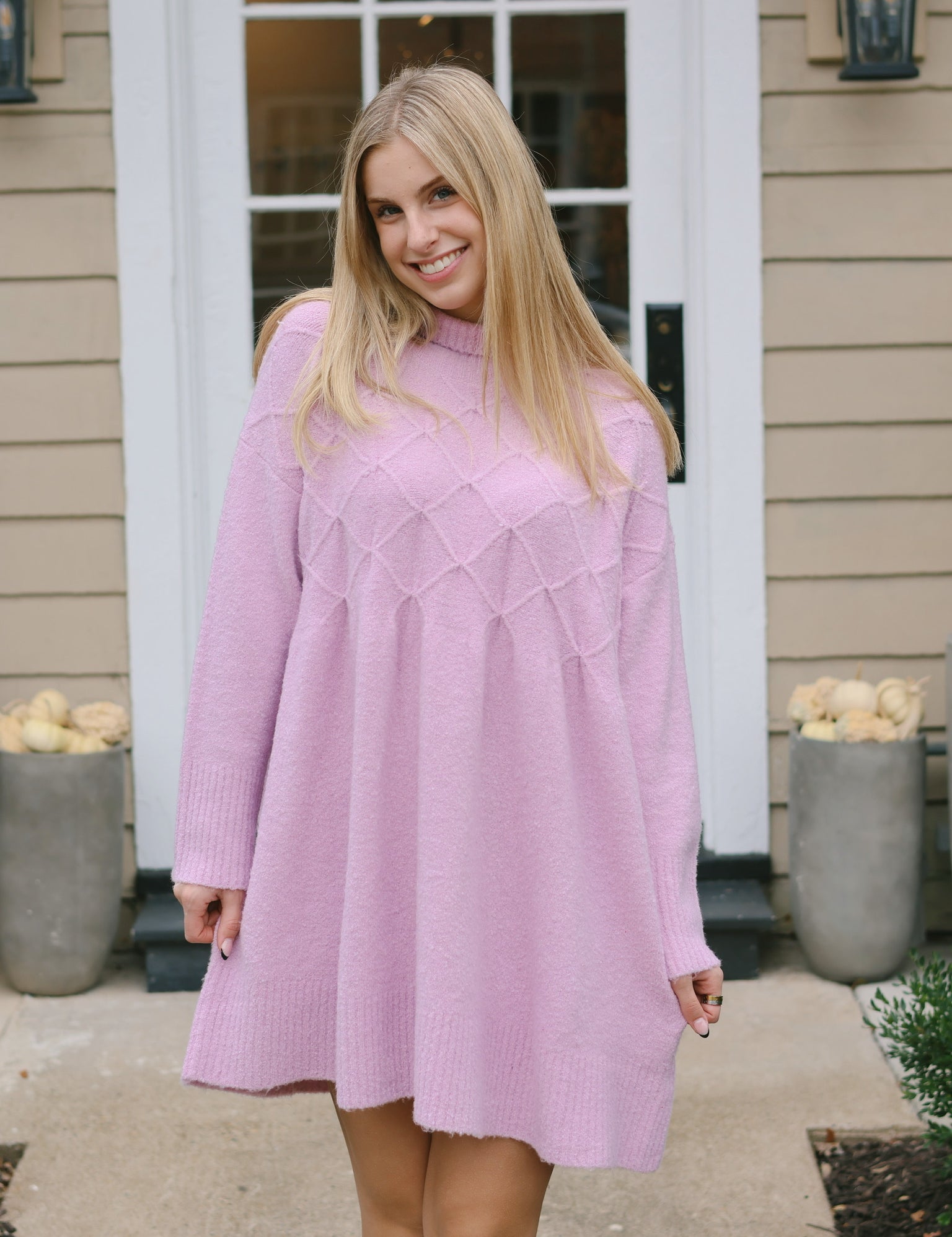 Free People Jaci Sweater Dress S Lavender Free People Jaci Sweater Dress S Lavender