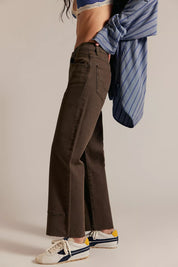 We the Free Risk Taker Mid Rise Jeans - Workwear Brown