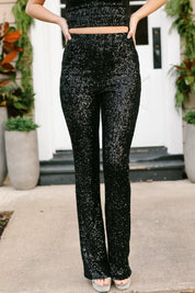 CITRINA SEQUIN PANT BLACK