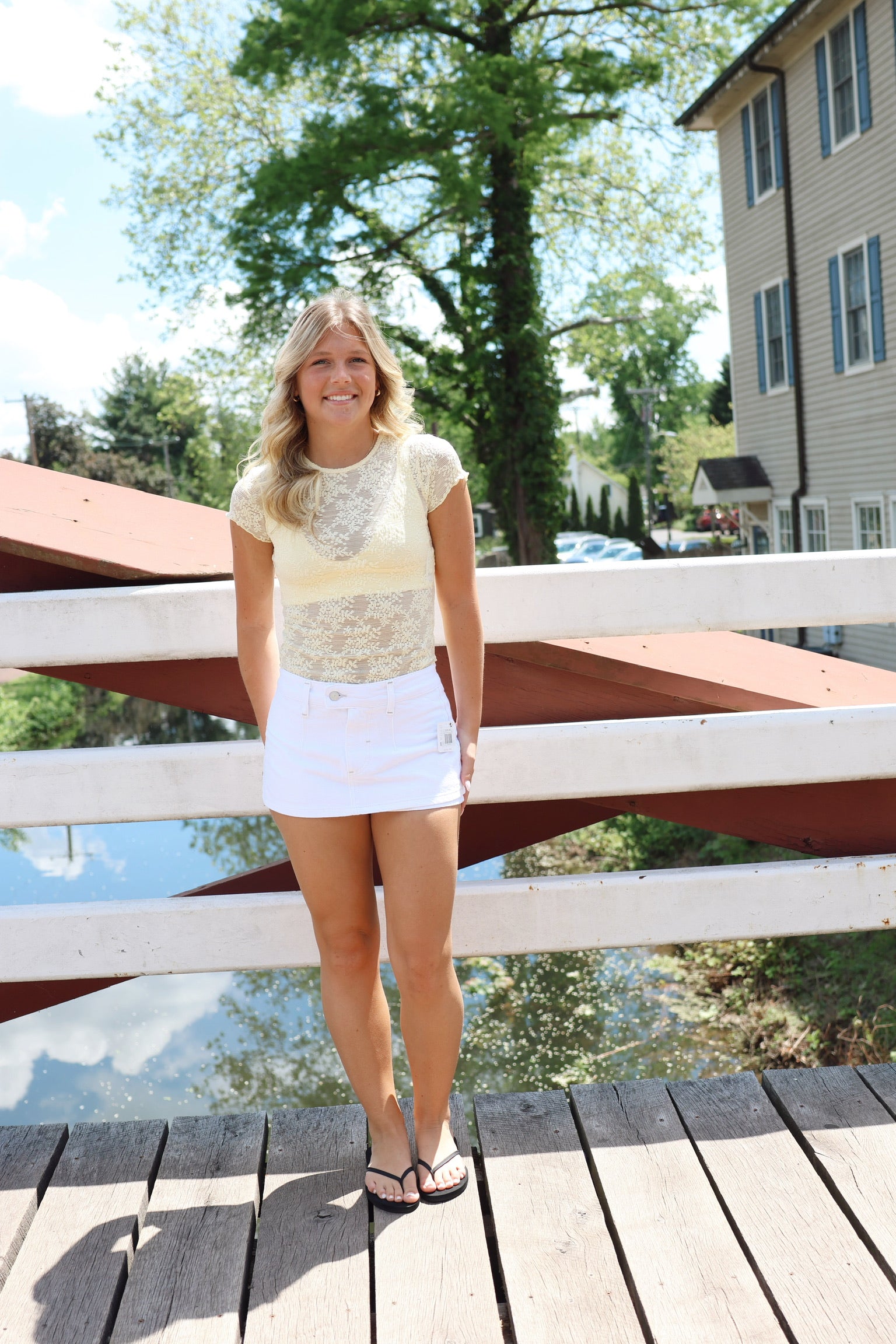 Galavanting Skort Optic White