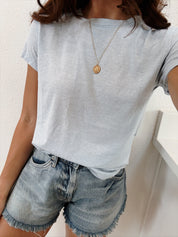 We The Free Nova Tee | Crewneck Baby Tee | In Country Tide Skylight