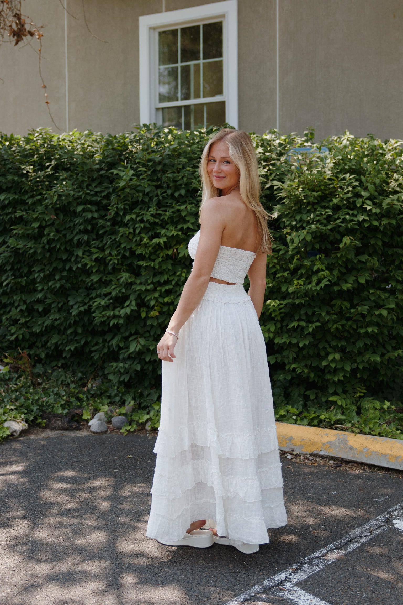 Brynn Maxi Skirt White FP