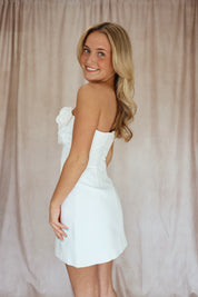 AVERIE MINI DRESS - IVORY