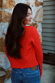 School Girl Cardi Charcoal Cherry Pop FP