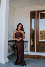Reese Maxi Dress in Chocolate | Lulus