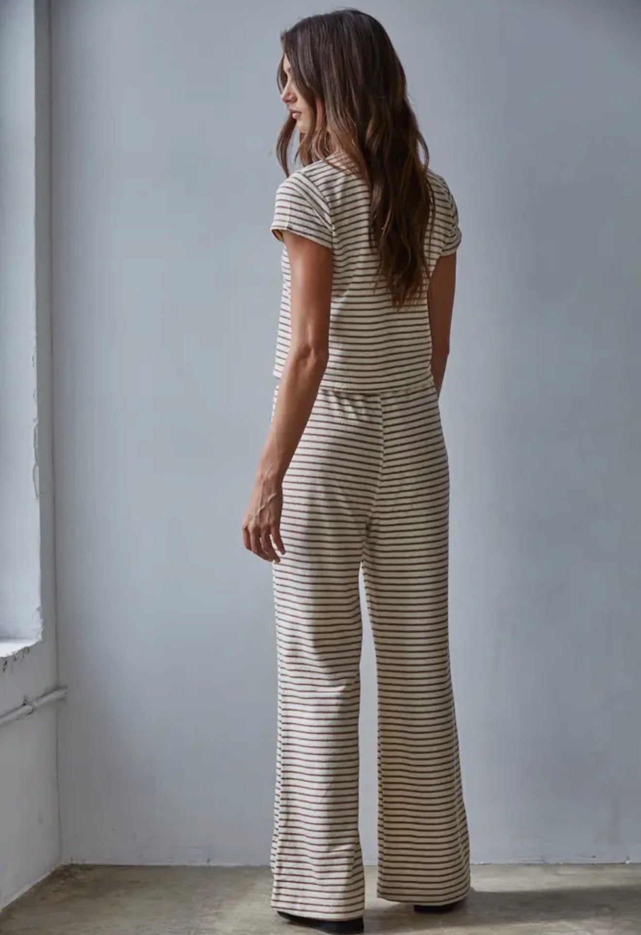 Grover Striped Set Mocha Cream