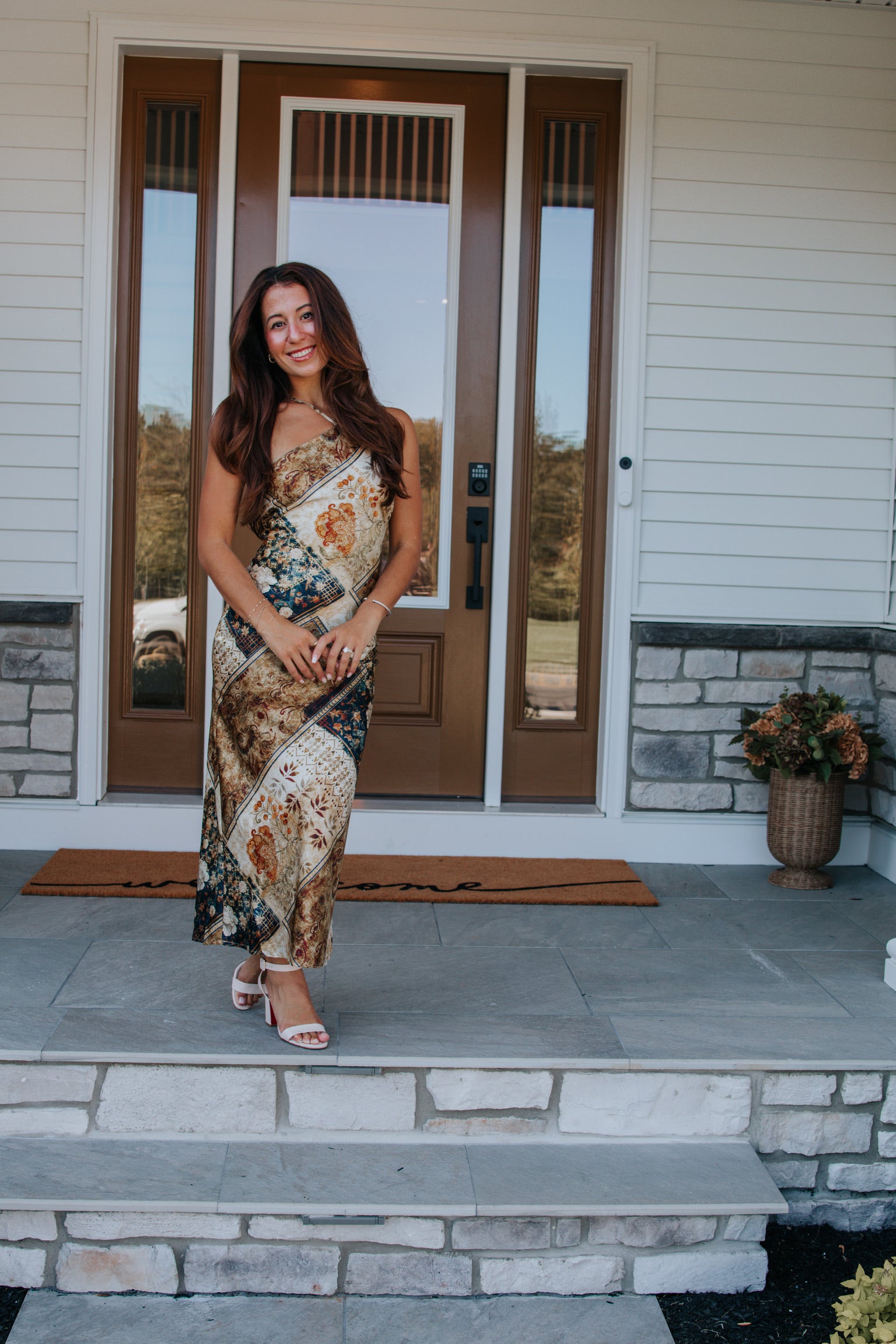 Tate Bandana Print Midi Dress | Lulus