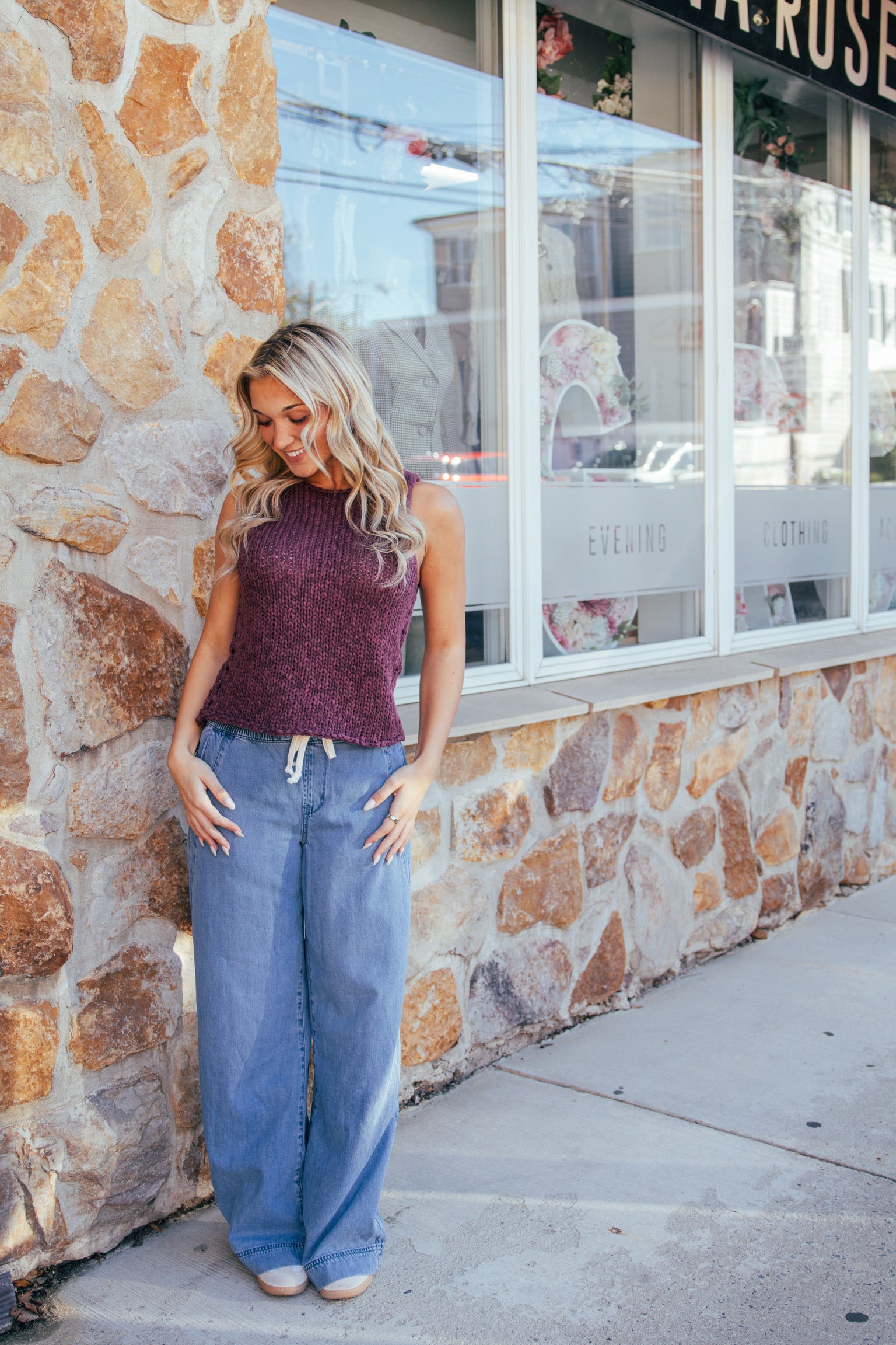 We The Free Opal Knit Tank | Sangria