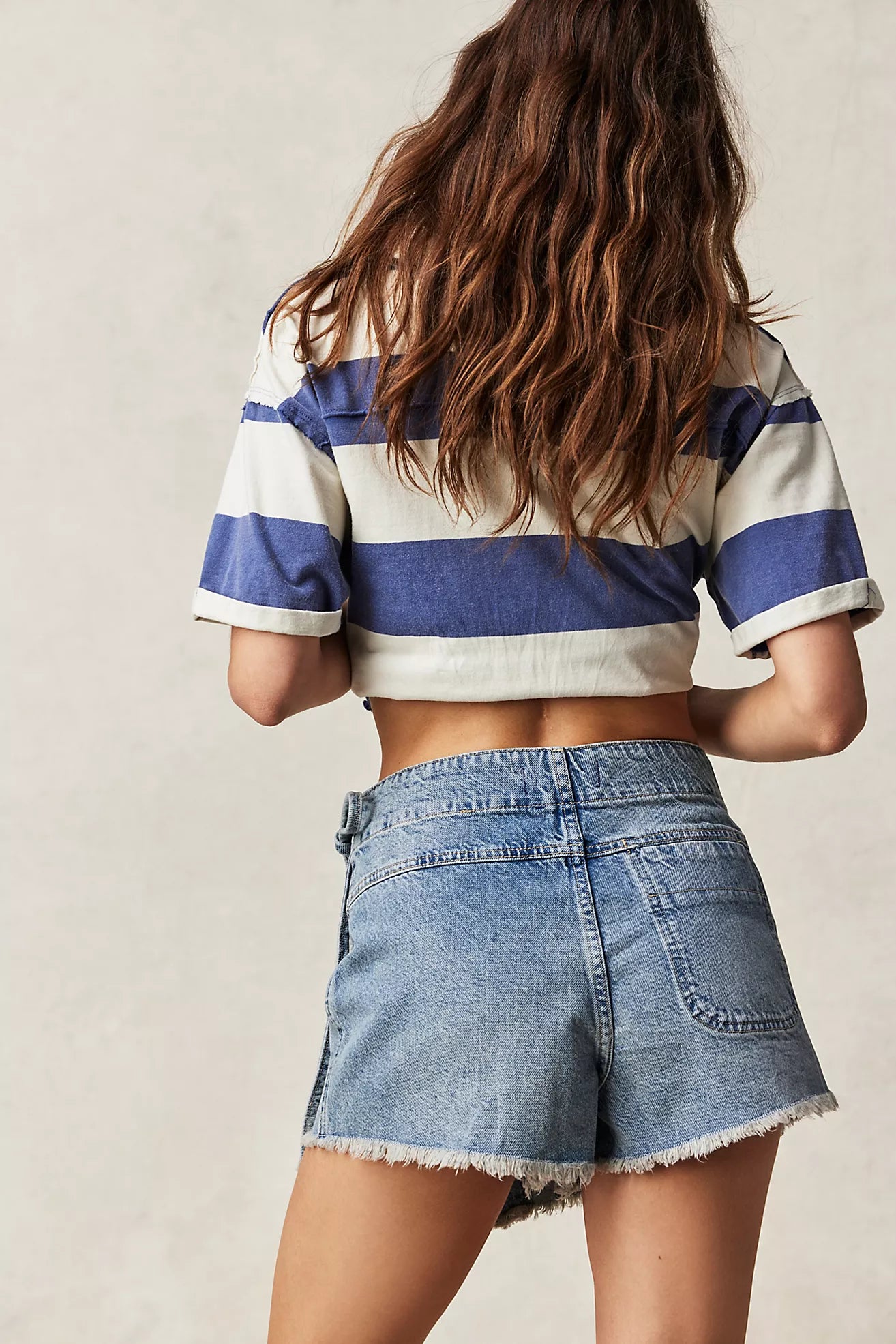 We The Free Emmy Denim Skort - Light Blue Wash