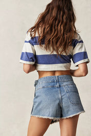We The Free Emmy Denim Skort - Light Blue Wash