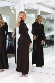 Indira Gown by Elliatt in Black/Gold